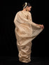 Peanut Gold Metallic Soft Fabric Saree with Blouse Fabric
